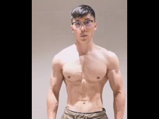 delicious and nerdy and a very eager showoff and hes damn lean with rock hard chest, abs, and b